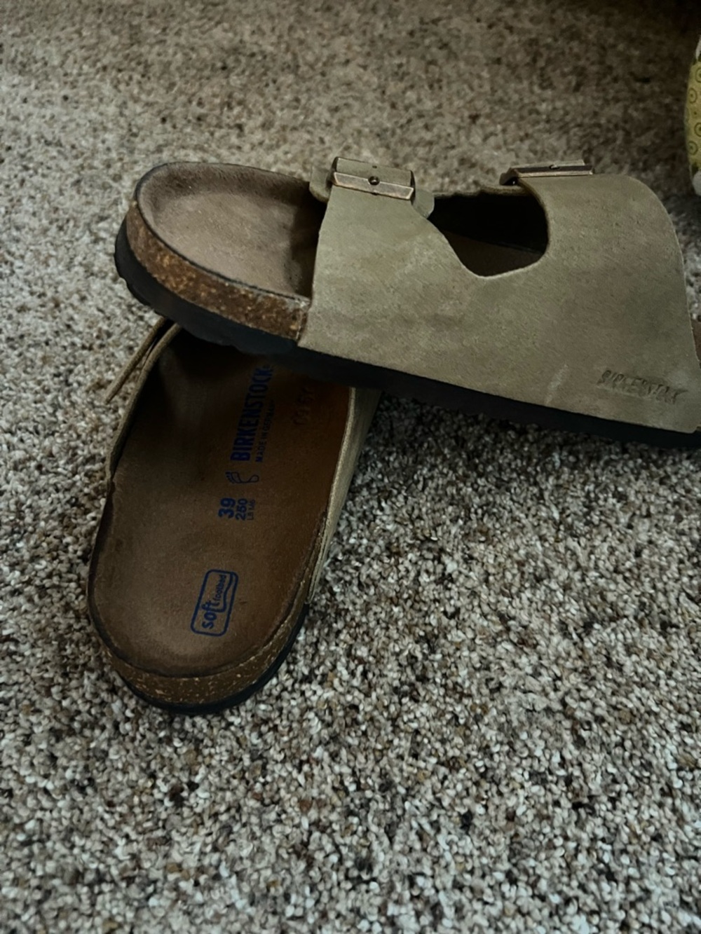 Birkenstock Arizona Suede Two-Buckle Sandals - Taupe